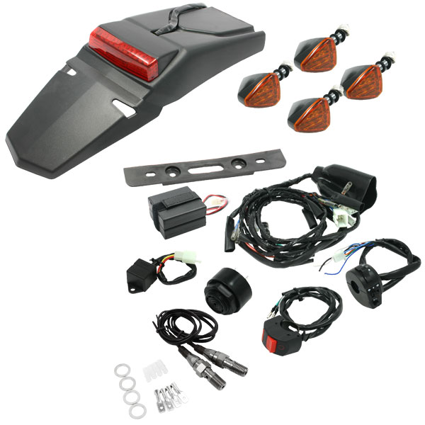 MOTO LED EZ Electric Wire Kit with Anato/601Flasher